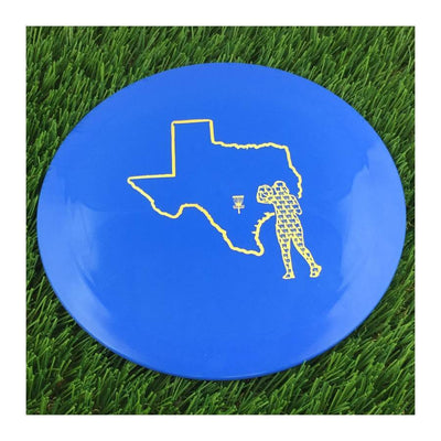 Dynamic Discs Fuzion X-Blend Vandal with Texas Outline & Valerie Mandujano Profile Stamp - 171g - Solid Blue