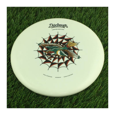 Disctroyer A-Medium Sparrow P&A-3 with Colored Tattoo - Limited Edition Stamp - 171g - Solid White