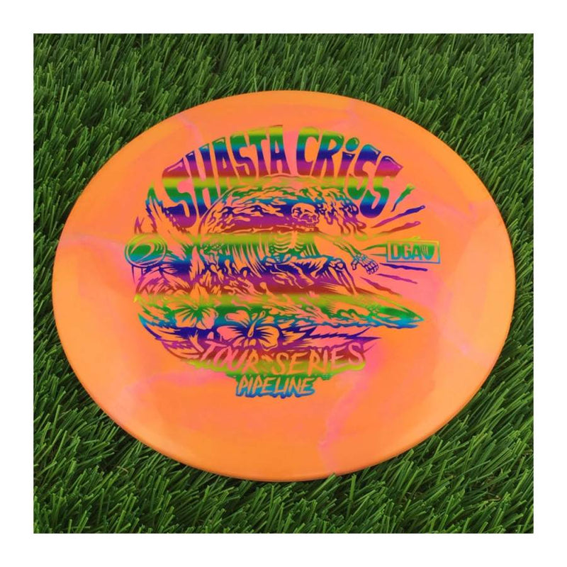 DGA Proline Swirl Pipeline with 2022 Shasta Criss Tour Series Stamp - 174g - Solid Orange