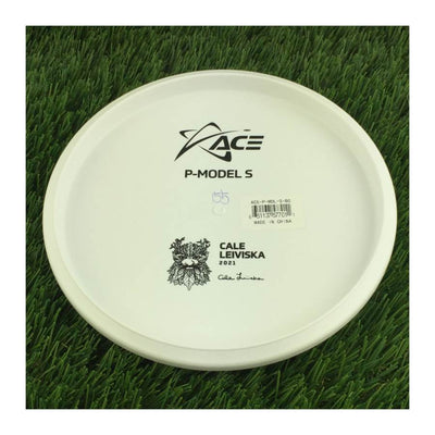 Prodigy Ace Line Basegrip P Model S with Cale Leiviska 2021 Bottom Stamp Stamp - 155g - Solid Bright White
