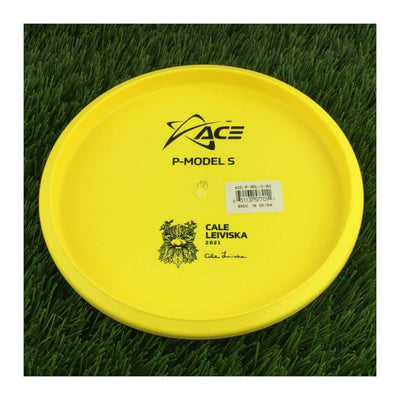 Prodigy Ace Line Basegrip P Model S with Cale Leiviska 2021 Bottom Stamp Stamp - 155g - Solid Super Yellow