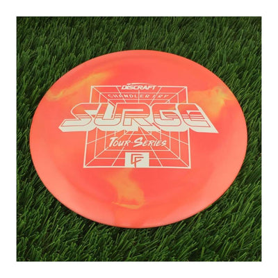 Discraft ESP Swirl Surge with Chandler Fry Tour Series 2022 Stamp - 169g - Solid Salmon Red