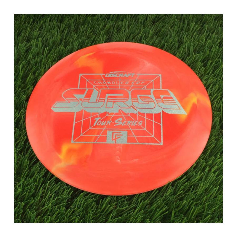 Discraft ESP Swirl Surge with Chandler Fry Tour Series 2022 Stamp - 174g - Solid Salmon Red