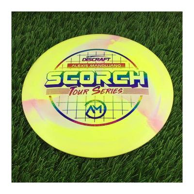 Discraft ESP Swirl Scorch with Alexis Mandujano Tour Series 2022 Stamp - 169g - Solid Yellow