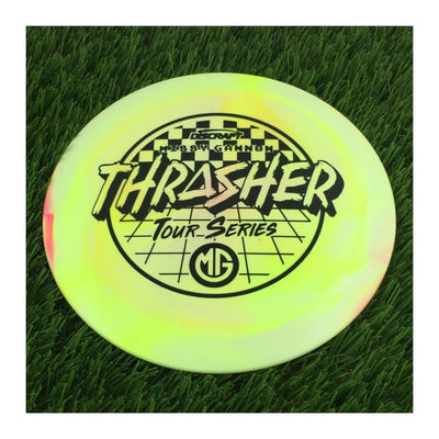 Discraft ESP Swirl Thrasher with Missy Gannon Tour Series 2022 Stamp - 174g - Solid Yellow