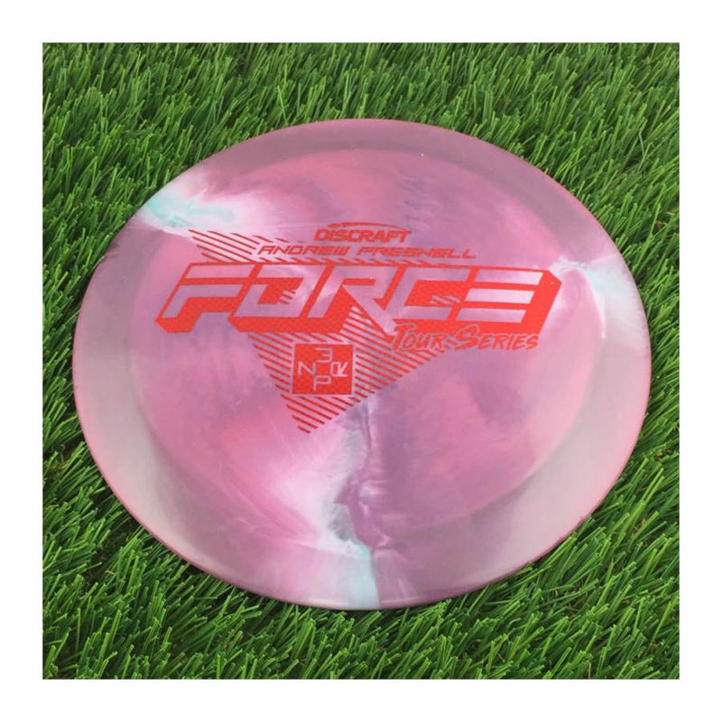 Discraft ESP Swirl Force with Andrew Presnell Tour Series 2022 Stamp - 174g - Solid Plum Purple