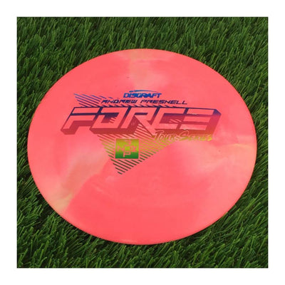 Discraft ESP Swirl Force with Andrew Presnell Tour Series 2022 Stamp - 174g - Solid Salmon Pink