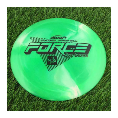 Discraft ESP Swirl Force with Andrew Presnell Tour Series 2022 Stamp - 174g - Solid Green