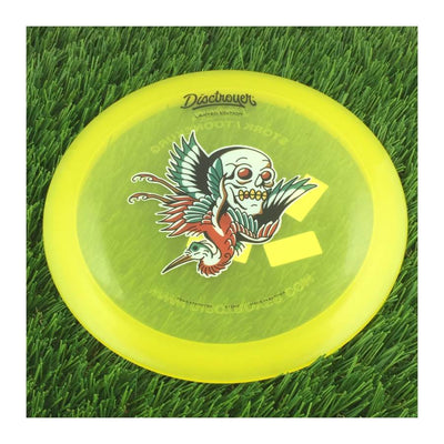 Disctroyer A-Medium Stork / Toonekurg FD-8 with Colored Tattoo - Limited Edition Stamp - 169g - Translucent Yellow
