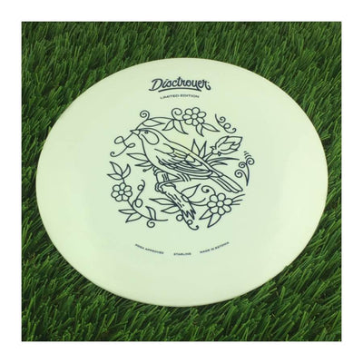 Disctroyer A-Soft Starling / Kuldnokk DD-13 with Tattoo - Limited Edition Stamp - 181g - Solid Off White