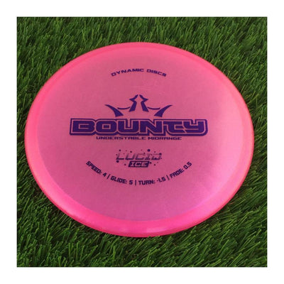 Dynamic Discs Lucid Ice Glimmer Bounty - 169g - Translucent Pink