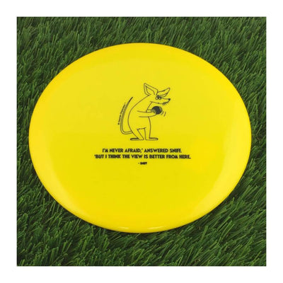 Kastaplast K1 Soft Kaxe with Moomin Series: I'm never afraid. -Sniff Stamp - 174g - Solid Yellow