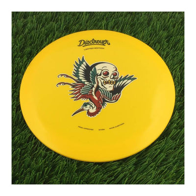 Disctroyer A-Hard Stork / Toonekurg FD-8 with Colored Tattoo - Limited Edition Stamp - 173g - Solid Yellow