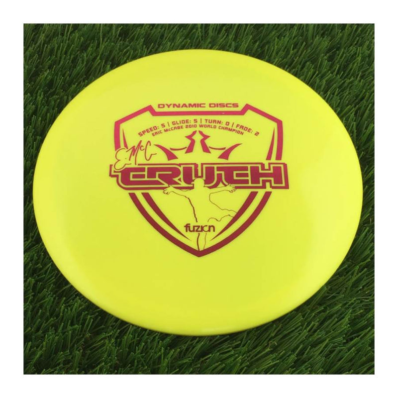 Dynamic Discs Fuzion EMAC Truth with Eric McCabe 2010 World Champion Stamp - 171g - Solid Yellow