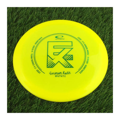 Latitude 64 Gold X-Blend Explorer with Emerson Keith 2021 Team Series Stamp - 171g - Solid Yellow