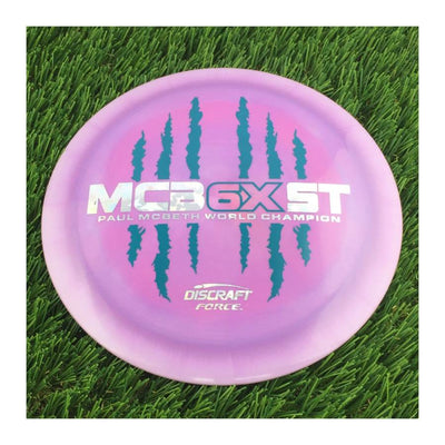 Discraft ESP Swirl Force with McBeast 6X Claw PM World Champ Stamp - 172g - Solid Purple