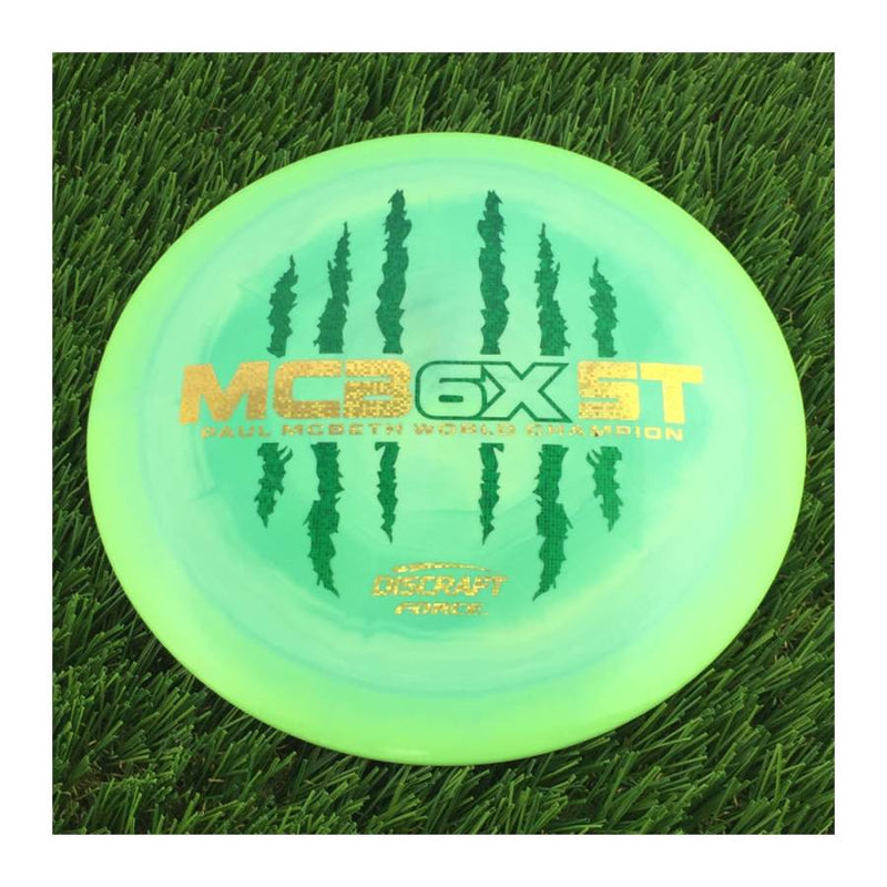 Discraft ESP Swirl Force with McBeast 6X Claw PM World Champ Stamp - 172g - Solid Green