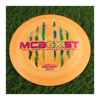 Discraft ESP Swirl Heat with McBeast 6X Claw PM World Champ Stamp - 174g - Solid Orange