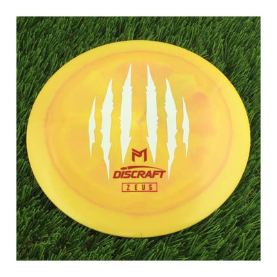 Discraft ESP Swirl Zeus with Paul McBeth 6X World Champ Claw Stamp - 174g - Solid Muted Yellow