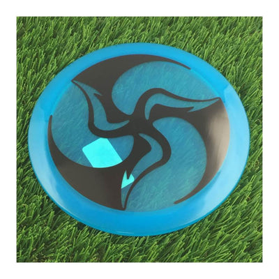 Dynamic Discs Lucid Felon with DyeMax Huk Lab Trifly Stamp - 173g - Translucent Blue