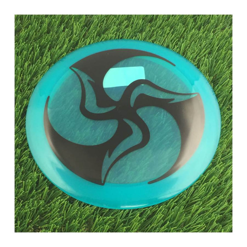Dynamic Discs Lucid Raider with DyeMax Huk Lab Trifly Stamp - 173g - Translucent Blue