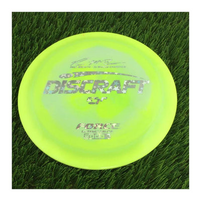 Discraft ESP Force with Paul McBeth - 6x World Champion Signature Stamp - 174g - Solid Lime Green