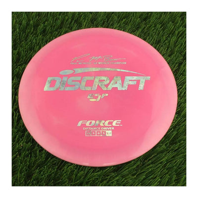 Discraft ESP Force with Paul McBeth - 6x World Champion Signature Stamp - 172g - Solid Pink
