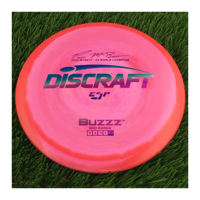 Discraft ESP Buzzz with Paul McBeth - 6x World Champion Signature Stamp - 177g - Solid Light Pink