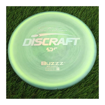 Discraft ESP Buzzz with Paul McBeth - 6x World Champion Signature Stamp - 177g - Solid Muted Green