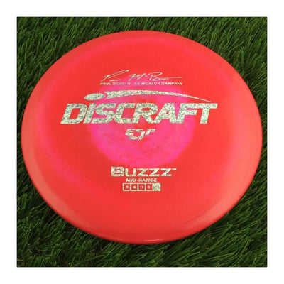 Discraft ESP Buzzz with Paul McBeth - 6x World Champion Signature Stamp - 177g - Solid Red