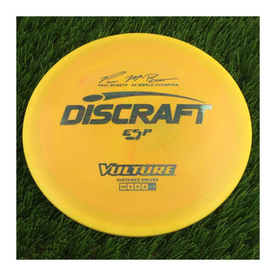 Discraft ESP Vulture with Paul McBeth - 6x World Champion Signature Stamp - 174g - Solid Dark Yellow