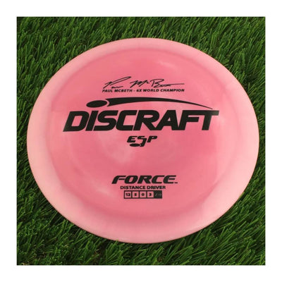 Discraft ESP Force with Paul McBeth - 6x World Champion Signature Stamp - 172g - Solid Dark Pink