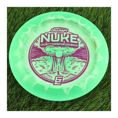Discraft ESP Swirl Nuke with Ezra Aderhold Tour Series 2023 Stamp - 172g - Solid Green