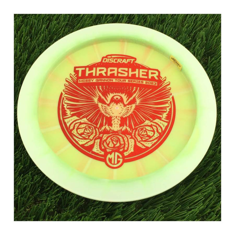Discraft ESP Swirl Thrasher with Missy Gannon Tour Series 2023 Stamp - 174g - Solid Pale Yellow