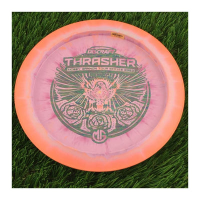 Discraft ESP Swirl Thrasher with Missy Gannon Tour Series 2023 Stamp - 174g - Solid Orangish Purple