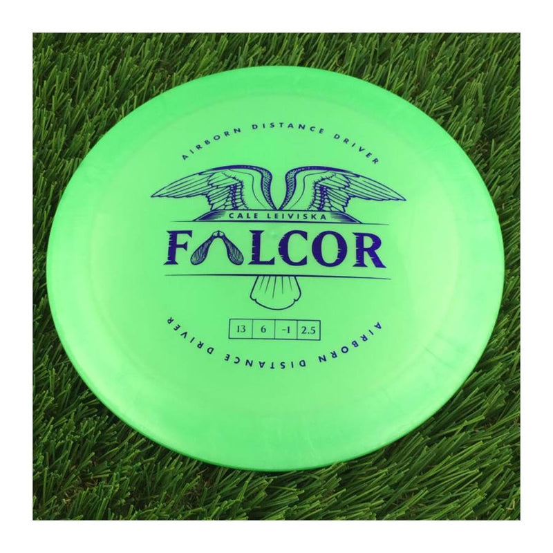 Prodigy 500 D2 Falcor (by Airborn) with Airborn Cale Leiviska Stock Stamp - 174g - Solid Green