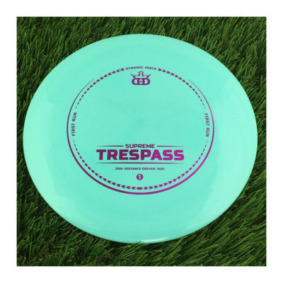 Dynamic Discs Supreme Trespass with First Run Stamp - 172g - Solid Green