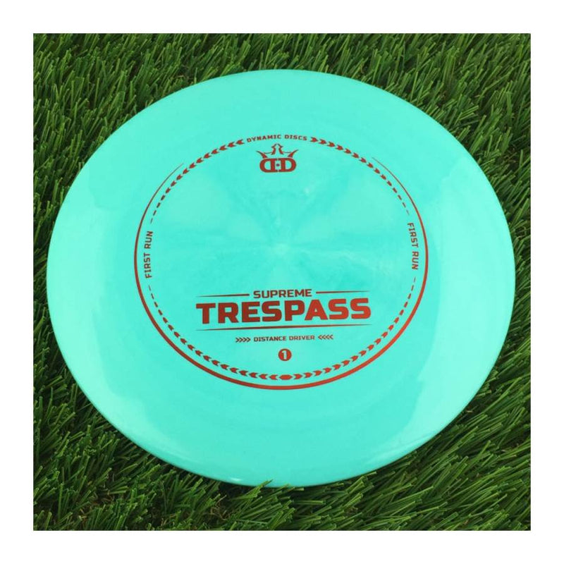 Dynamic Discs Supreme Trespass with First Run Stamp - 175g - Solid Green