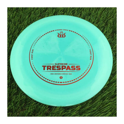 Dynamic Discs Supreme Trespass with First Run Stamp - 173g - Solid Green
