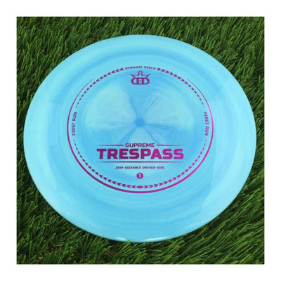 Dynamic Discs Supreme Trespass with First Run Stamp - 175g - Solid Blue
