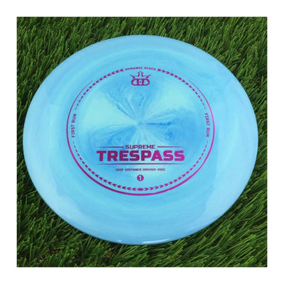 Dynamic Discs Supreme Trespass with First Run Stamp - 175g - Solid Blue