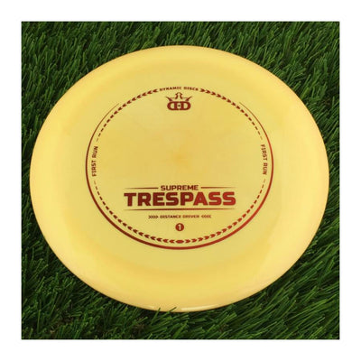 Dynamic Discs Supreme Trespass with First Run Stamp - 172g - Solid Orange