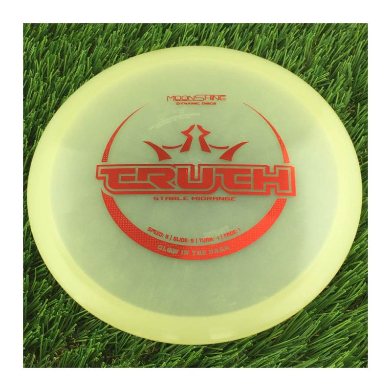 Dynamic Discs Lucid Moonshine Glow Truth with Glow in the Dark Stamp - 176g - Translucent Glow