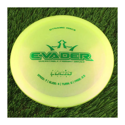 Dynamic Discs Lucid Glimmer Evader - 173g - Translucent Lime Green