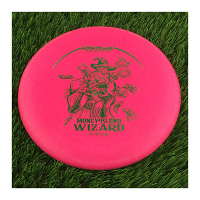 Gateway Money ($) Wizard with Pipe Smokin Making It Rain Stamp - 174g - Solid Pink