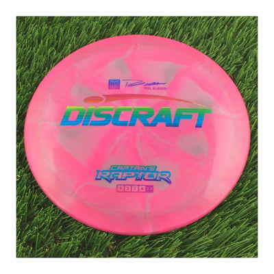Discraft ESP Swirl Captain's Raptor with Paul Ulibarri Stamp - 174g - Solid Dark Pink