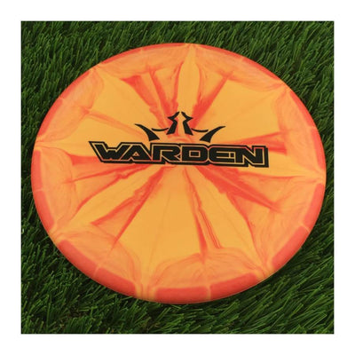 Dynamic Discs Classic (Hard) Burst Warden with Limited Edition Big Bar Burst Stamp - 173g - Solid Light Orange