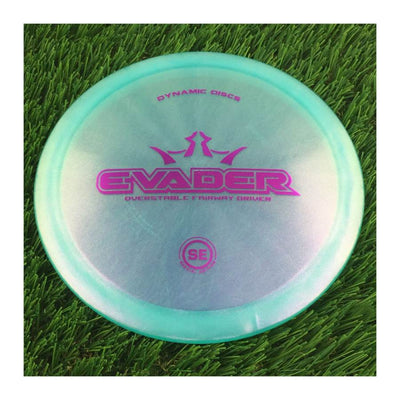 Dynamic Discs Lucid Glimmer Evader with Special Edition Stamp - 173g - Translucent Light Blue
