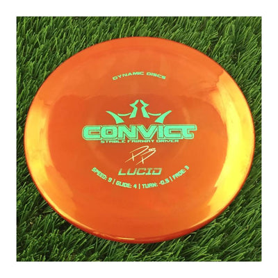Dynamic Discs Lucid Convict with PP 29190 Paige Pierce Stamp - 172g - Translucent Dark Red