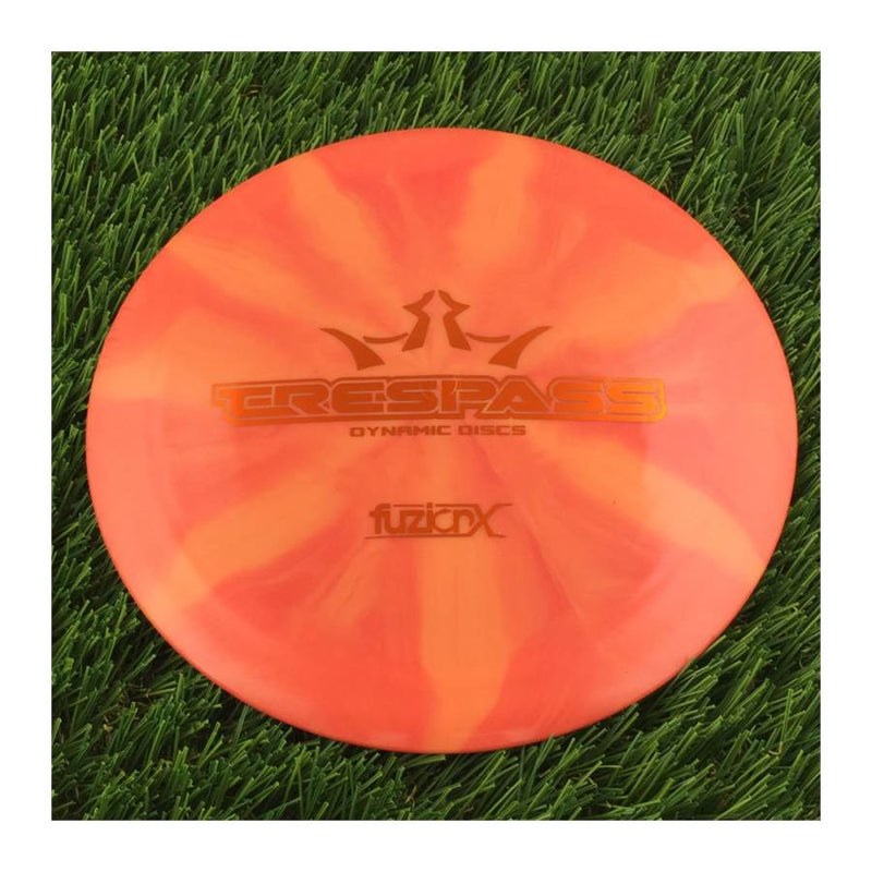 Dynamic Discs Fuzion-X Burst Trespass with Big Bar Stamp - 173g - Solid Orange